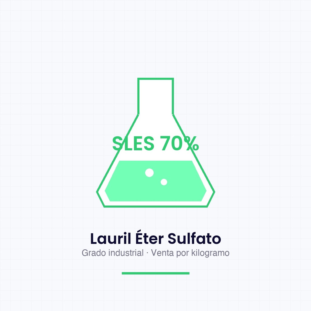 [QUIM-SLES] Lauril Éter Sulfato de Sodio (SLES 70%) — x kg