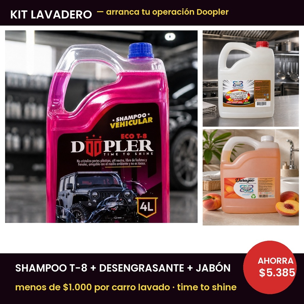 Kit Lavadero Doopler — Arranque (3 productos)