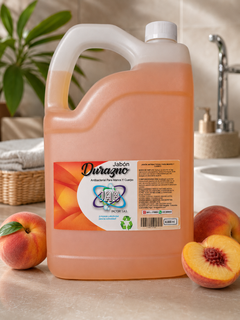 [MM-JD-4L] Jabón de Manos y Cuerpo Durazno 4 L