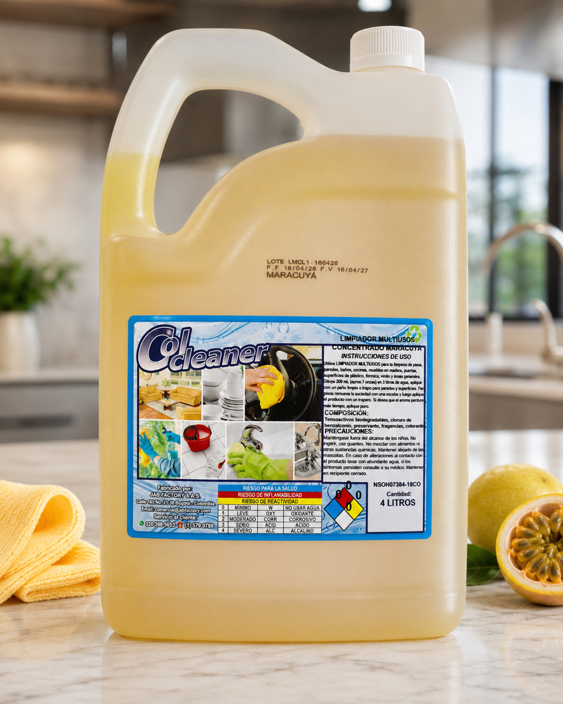 [MM-LC-4L] Limpiador Multiusos Maracuyá Colcleaner 3,8 L