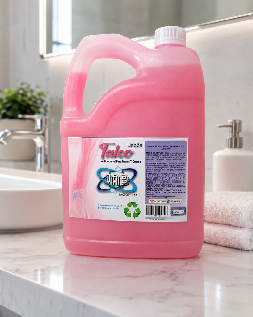 [MM-JT-4L] Jabón de Manos y Cuerpo Talco 4 L
