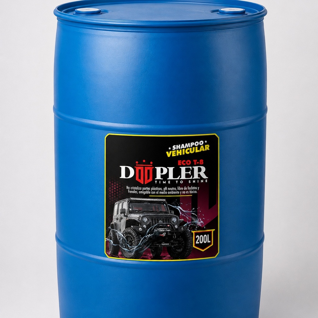 [DP-T8-200L] Shampoo Vehicular Doopler ECO T-8 — Tambor 200 L (55 gal)